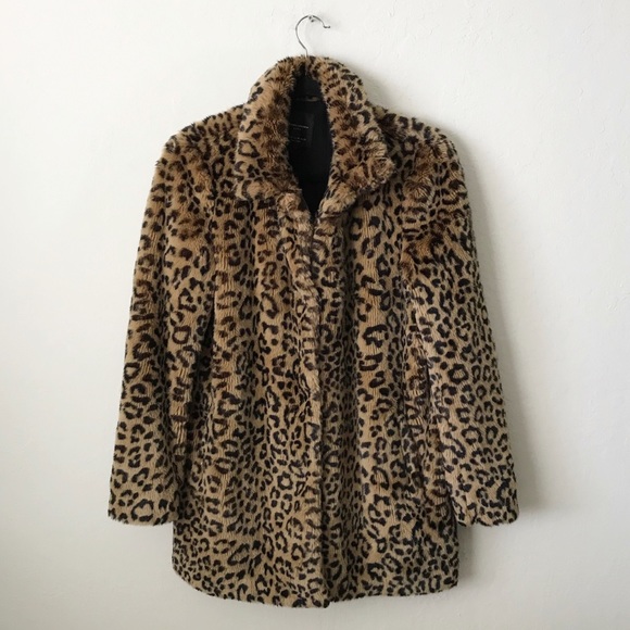 Zara Jackets & Blazers - Zara Faux Fur Leopard Coat